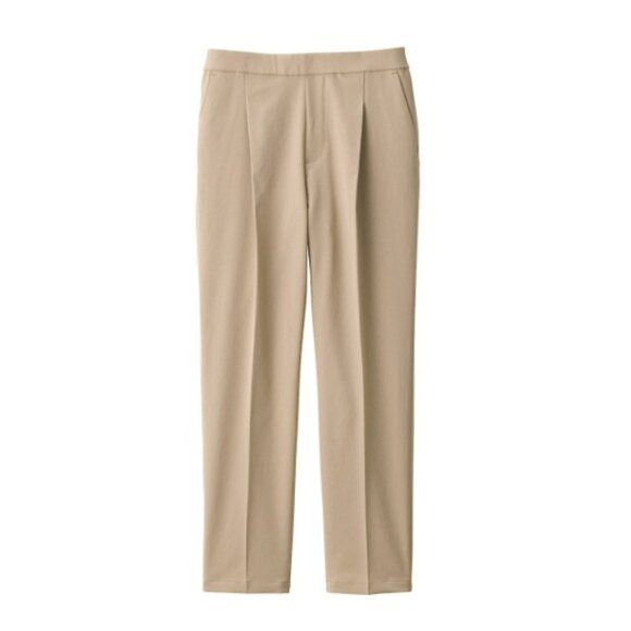 MUJI - High Waisted Pleated Trousers Lilac - Cropped Ankle Pants - Size M - Picture 6 of 16